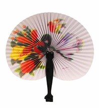Yeahgoshopping Chinese Paper Folding Hand Fan - One Fan with Random Color and De - £0.80 GBP