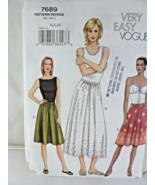 Vogue 7689 UNCUT Sewing Pattern, Misses&#39; Petite Skirt &amp; Slip, Size 6 8 10 - $7.05 CAD