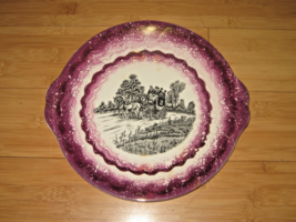 Vintage Gray&#39;s Pottery Horse &amp; Carriage Scenic Porcelain Plate England - $31.68