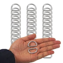 30Pcs 304 Stainless Steel Welded Heavy D-Rings For Hand Diy Accessories ... - $19.99