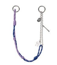 MLB Basic Color Rope Keyring New York Keychain Bag Accessory Lavender NWT - $28.14