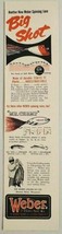 1954 Print Ad Weber Big Shot &amp; Mr Champ Fishing Lures Stevens Point,Wisconsin - £8.03 GBP