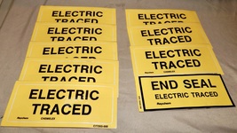 Raychem Decals C77203-000 8ea Electric Traced Stickers &amp; 1ea End Seal La... - $18.99