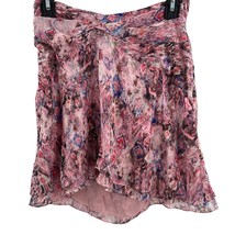 Iro Orchus Mini Skirt Printed Floral Silk Size 36 / 4 New - $57.00