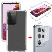 Ultra Shockproof Clear Case Cover/Camera Lens Protector For Galaxy S21 S21+ S21  - £10.29 GBP+