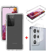 Ultra Shockproof Clear Case Cover/Camera Lens Protector For Galaxy S21 S... - £10.17 GBP+