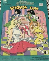 Golden Vintage Barbie Sensations Sticker Fun Coloring Book 1988 Used - $13.86