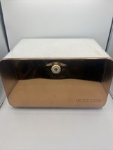 VTG Bread Box by Beauty Box Mushroom Handle Copper front - £33.11 GBP