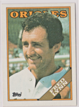 Fred Lynn Baltimore Orioles Outfield 1988 Topps Card # 707 Near Mint - £1.24 GBP