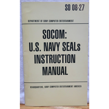 Socom U.S. Navy Seals Playstation 2 Instruction Manual Only - $1.71