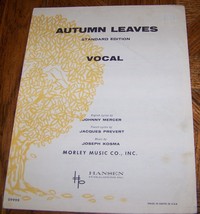 09999 Autumn Leaves (Standard Edition Vocal) [Sheet music] [Jan 01, 1950] - £1.97 GBP