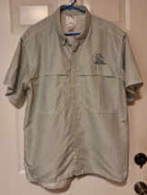 Ducks Unlimited Vented Shirt Mens Sz L Fishing Outdoor Camping Check Plaid S/S - $20.37