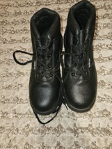 Warrior Steel Toe Cap Safety Boots Size 10 UK 44 EUR Black - £16.77 GBP
