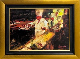 Stephen Shortridge &quot; The Speciale &quot; Mano Insegna con Cornice Tela Chef Cooking - £399.39 GBP