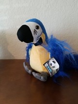 Parrot Plush WWF Fiesta Realistic Royal Blue Macaw 12’ Stuffed Animal Bird,  NWT - £15.57 GBP