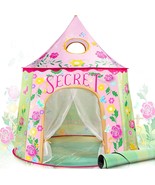SULIFEEL Kids Foldable Pop Up Play Tent w/ Mat Secret Garden Pink Playhouse - $39.59