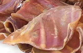 Whole Roasted Pig Ears Dog Chews 5 ct all natural 6-7 inch free range 100% pork - £7.82 GBP