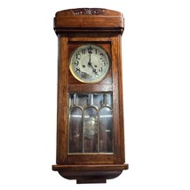 Early 1900s Gustav Becker German Harfen-Gong Pendulum Wall Clock 28&quot;x12&quot; - $441.63