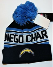 NFL Team Apparel Boys San Diego Chargers Winter Pom Pom Hats Size 8/20 NWT - $9.94