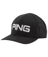 Ping Tour Structured Golf fitted Hat Black Adult Flex Fit Size Small/Medium - $24.99