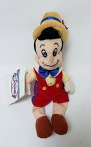 Vintage Disney Mini Bean Bag Pinocchio 8&quot; Walt Disney Hang Tag Multicolor - £15.62 GBP