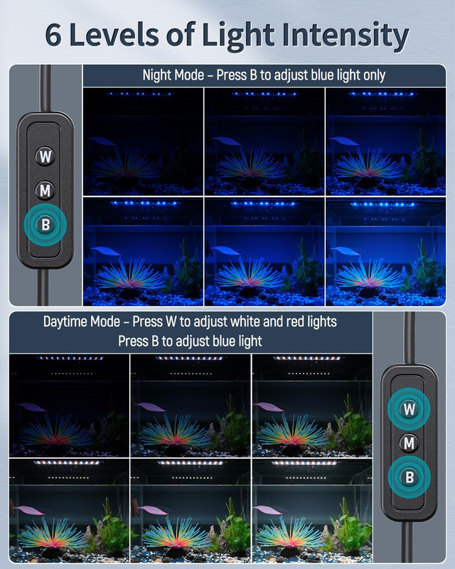 Pawfly 11W Aquarium LED Light for 12 to 18 Inch Fish Tanks Extendable Fish Tank  Item image 5