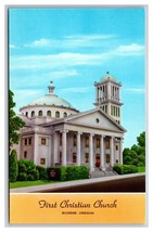 First Christian Church Eugene Oregon OR UNP Chrome Postcard H30 - £3.90 GBP