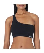 MSRP $45 Dkny Womens Support Yoga One Shoulder Running Bra Black Size XL - $20.66