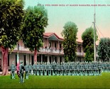 Vtg 1910s Postcard - Full Dress Drill at Marrine Barracks Mare Island, CA - $9.76