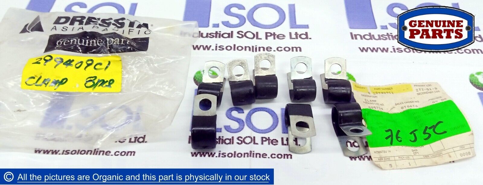 Dressta 299409C1 Clamp Wheel Loader Excavator Lot of 8 Komatsu LiuGong G... - $58.00