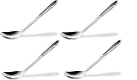 All-Clad T102 Stainless Steel Solid Spoon/Kitchen Tool, 13-Inch, Silver 4-Pack - £54.90 GBP
