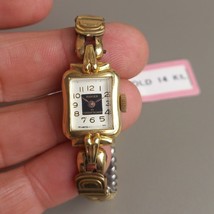 Vintage Anker German Ladies Watch Gold + Steel Hand Winder 1960’s - $90.25