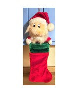 Santa Claus Christmas Stocking Plush Face 24&quot; Long Very Nice See Pic. - €9,91 EUR
