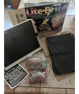 Vtg 1986 Milton Bradley Lite Brite Toy Original Box Papers &amp; Pegs Tested... - $104.53 CAD