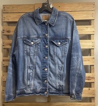 American Eagle Blue Medium Wash Denim Classic Button Up Jacket Size XS B... - €12,83 EUR