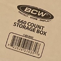 10 BCW 660 Count Storage Boxes Store and Protect Collectible Trading Cards - £22.51 GBP