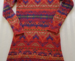 NWT Ralph Lauren Red Orange Southwest Style Sweater Dress Misses Size S ... - $74.24