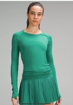 LULULEMON SWIFTLY LS SHIRT 2.0~CASCADIA GREEN~0-2-4-6-8-10-12~NWT~USPS SHIP - £73.52 GBP