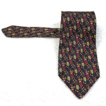 Vintage Mens 100% Silk Burberry London Nova Check Neck Tie Abstract Art Design M - £78.30 GBP