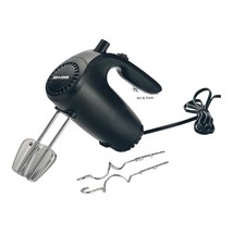 (1) 5-Speed Hand Mixer, Attachments, Beater, Mixer, Black, Corded, Light... - £30.91 GBP