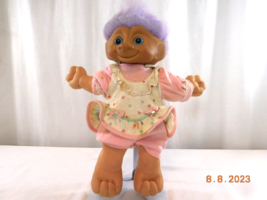 Ace Novelty 11&quot; Soft Body Troll  Lavender Hair Blue Gray Eyes &amp; a Purple... - £8.42 GBP