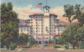 Colorado Springs CO Front Vista of The Broadmoor Hotel 1944 La Mesa Postcard D41 - £2.30 GBP