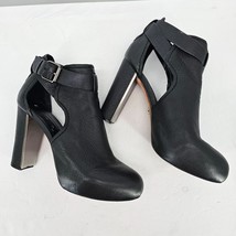 BCBGMAXAZRIA Black Leather Bootie - £33.71 GBP