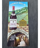 Beringer Brothers Winery California brochure Rhine House 1960s - $17.50