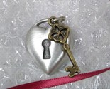 Key to My Heart Pendant or Basket Tie On Longaberger - £8.72 GBP
