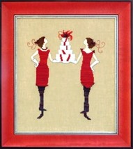 Complete Xstitch Materials "Red Gifts NC172" By Nora Corbett - $29.69