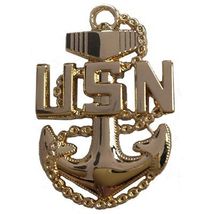 U.S. Navy USN Fouled Anchor Pin 1 1/4&quot; - £10.61 GBP