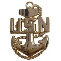 U.S. Navy USN Fouled Anchor Pin 1 1/4&quot; - £10.09 GBP