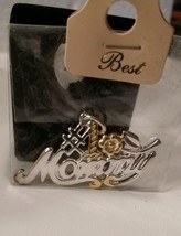 Mommy #1 Pendant SILVER/GOLD-Signed By Best Co. Gift For Mom-NEW In Package - £11.05 GBP