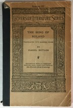 The Song of Roland, Translated by Isabel Butler, Riverside Literature, 1904 PB - £5.94 GBP